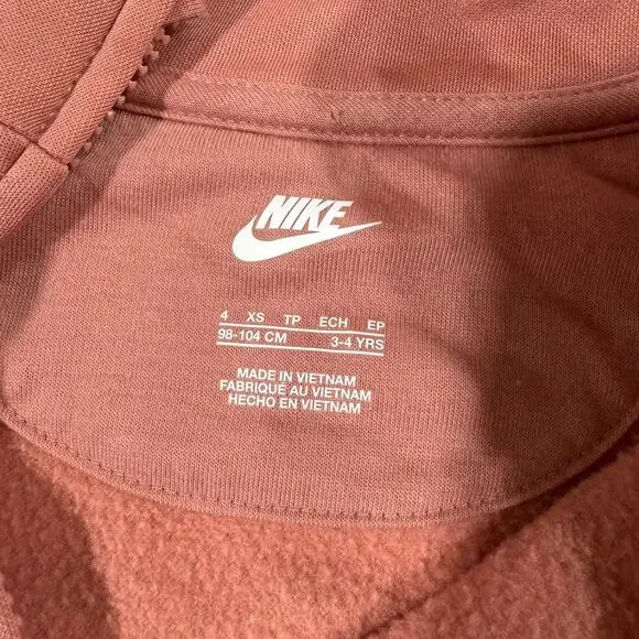 Nike Mauve Full Zip Toddler Girl 3-4Y Jacket - Picture 4 of 5